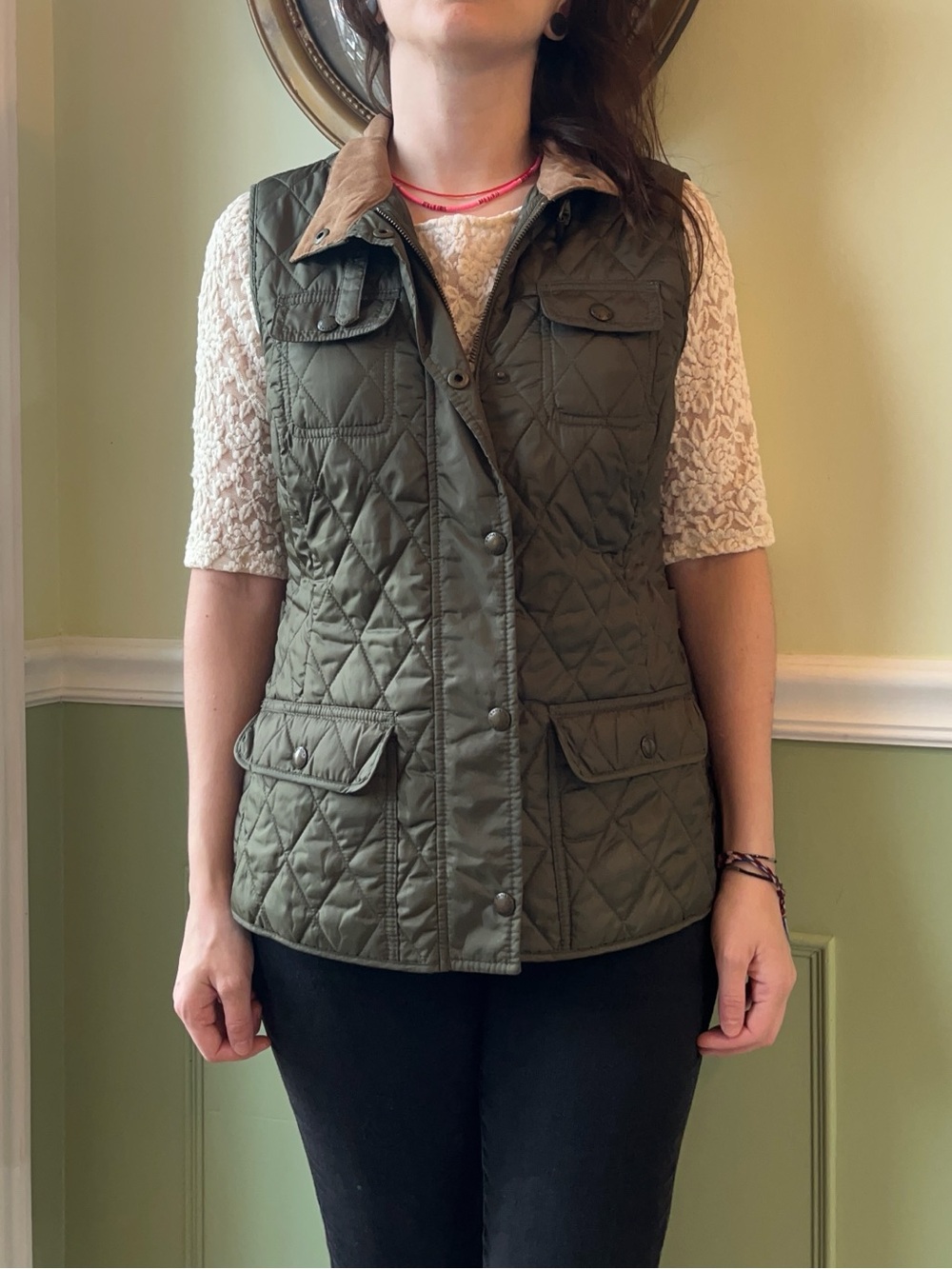 Banana Republic quilted vest